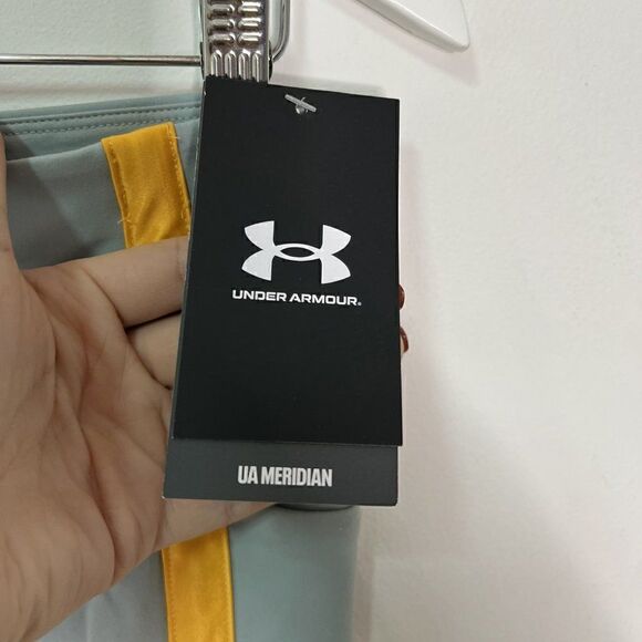 NEW Under Armour UA Meridian Shine Ankle Leggings in Grey Shine - Picture 6 of 6
